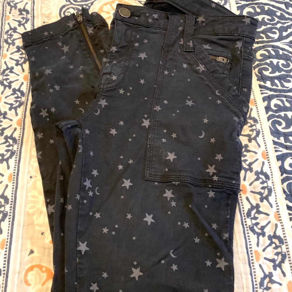 Joie Black Skinny Jeans with Stars